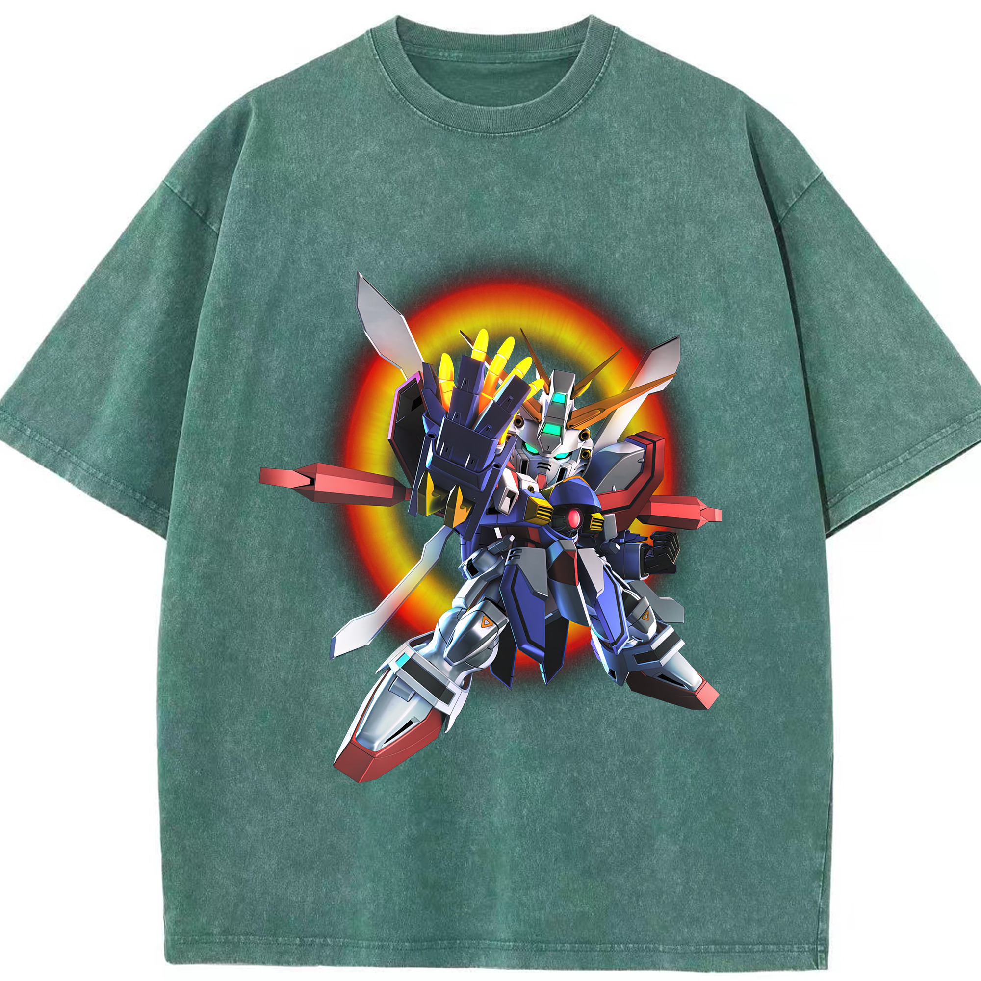 （画像用） 機動戦士ガンダム Mobile Suit Gundam 綿100% ヴィンテージ風 半袖Tシャツ（フロントプリント）